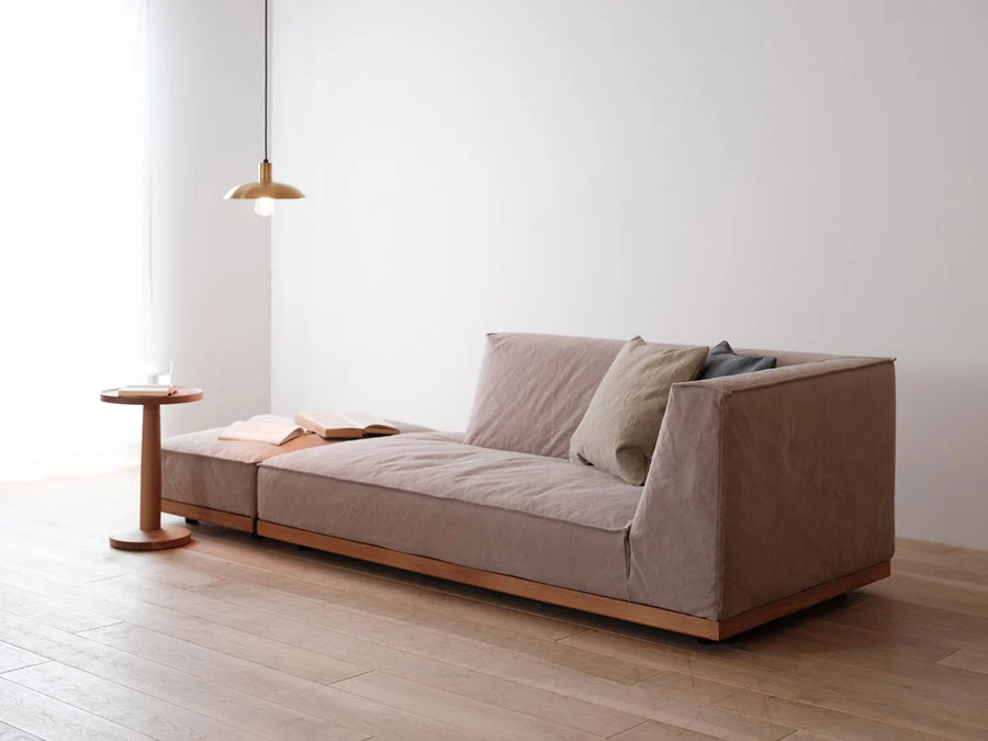 PIATTA Canvas Couch Sofa W171 | Oak Wood