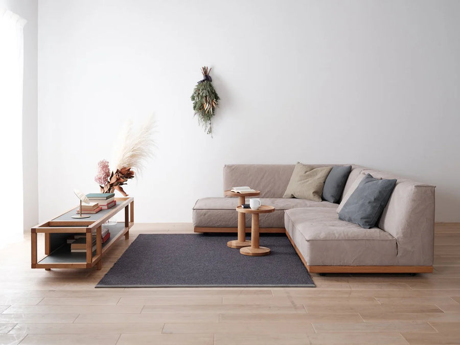 PIATTA Canvas Couch Sofa W171 | Oak Wood