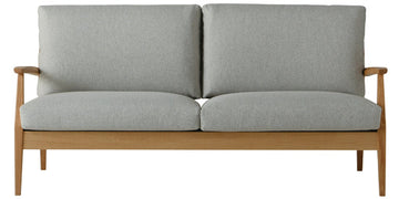 FORMS 2P Sofa Two Seater + Headrest | Oak Wood
