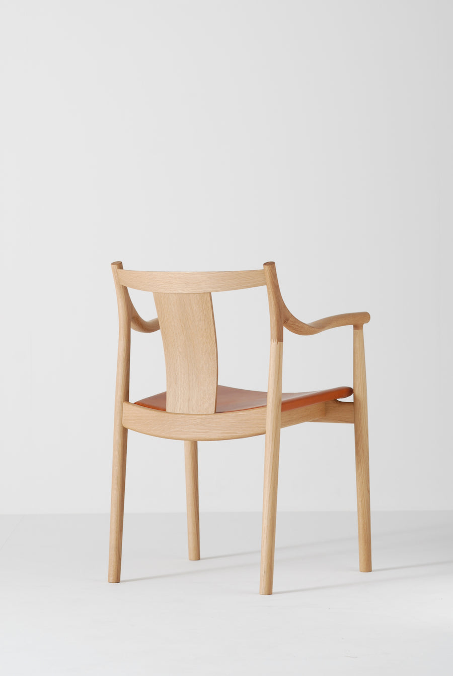 Chorus Leather Cushioned Seat Dining Chair | Oak Wood