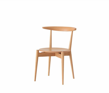 Forms Wooden Seat Stackable Dining Chair | Oak Wood