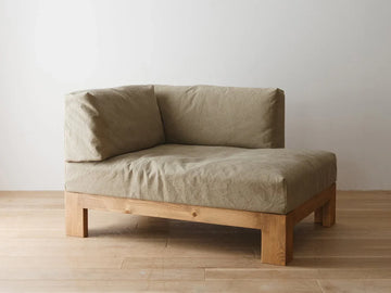 STABILE Canvas Couch Sofa | Pine Wood