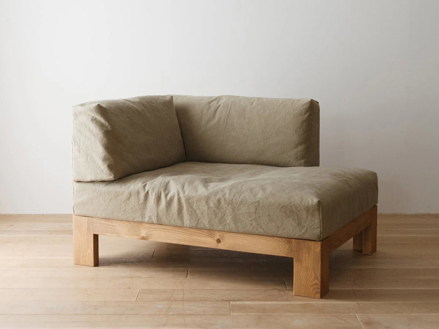 STABILE Canvas Couch Sofa set | Pine Wood