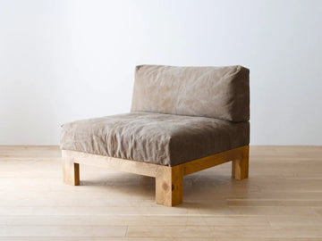 STABILE Canvas Armless Sofa | Pine Wood