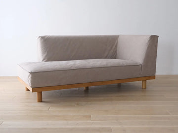 PIATTA Canvas Couch Sofa W171 | Oak Wood