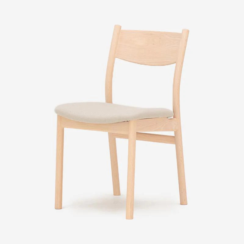 SOUP Collection | Beta Dining Armless Chair with Fabric Cushion Seat (NC-143) | Oak