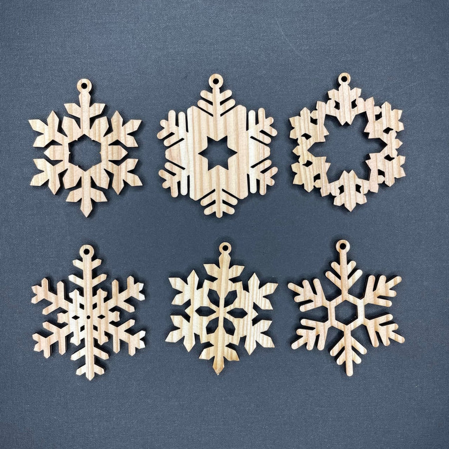 Snowflakes Ornaments A - Set of 6