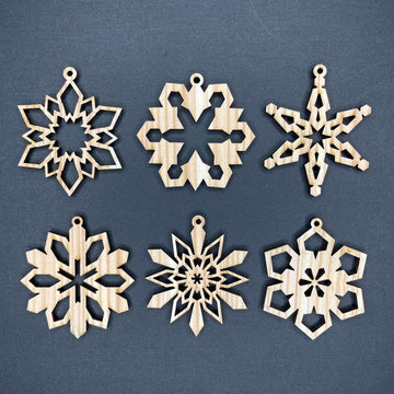 Snowflakes Ornaments B- Set of 6