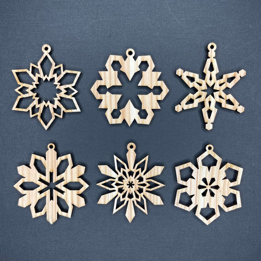 Snowflakes Ornaments B- Set of 6