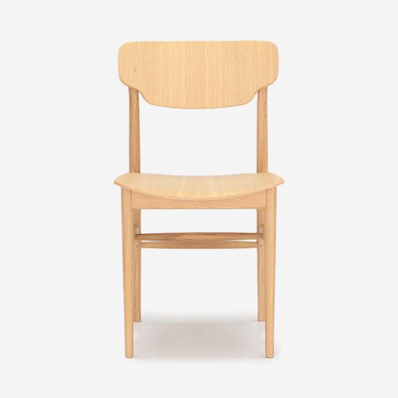 AOYAMA Dining Armless Chair | Beech Wood