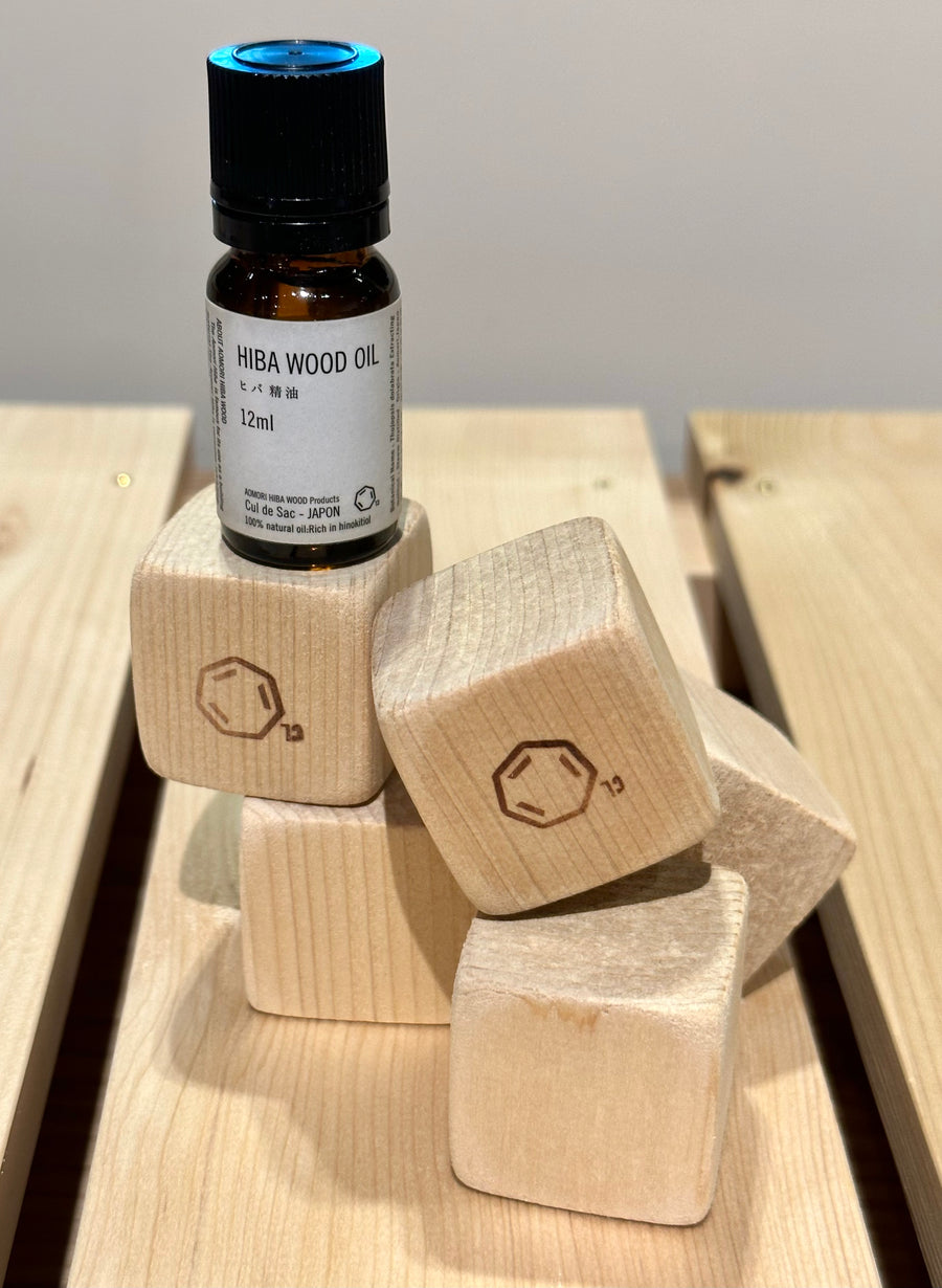 Hiba Wood │ Blocks and Essential Oil Set