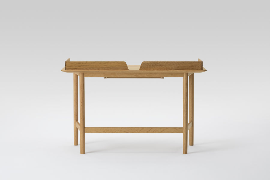 Lightwood Desk with Panel and Drawer | W120