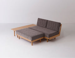 Geppo Progress Two Seater Sofas Lounge Set | Oak Wood