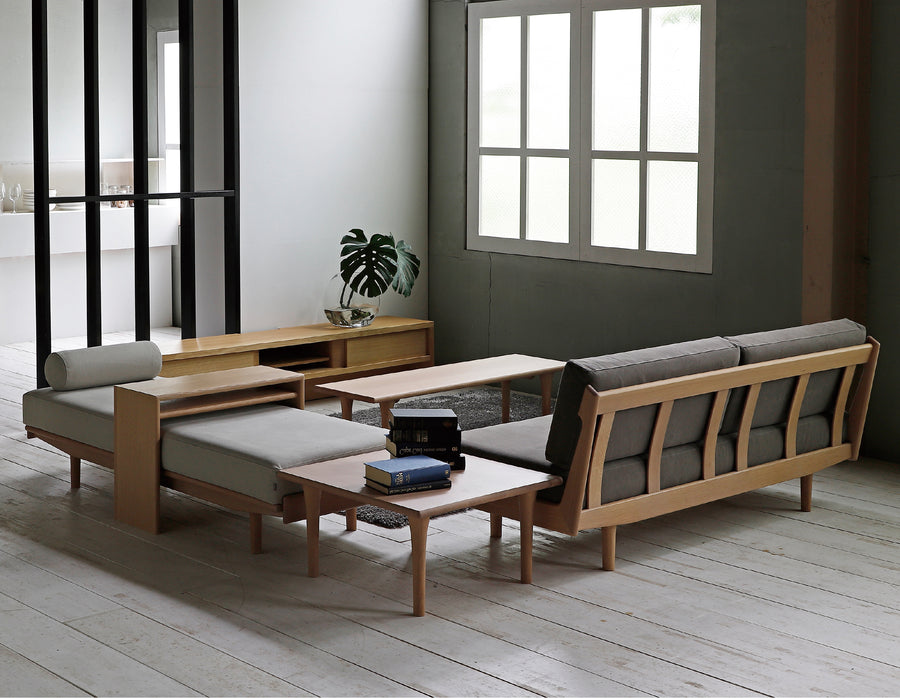 Geppo Progress Day Sofa and Table Set | Oak Wood