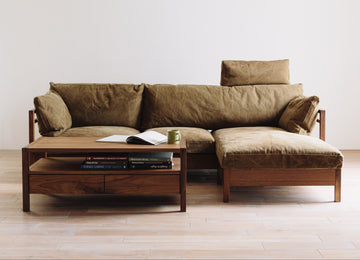 RIPOSO L-Shaped Canvas Sofa Set W217