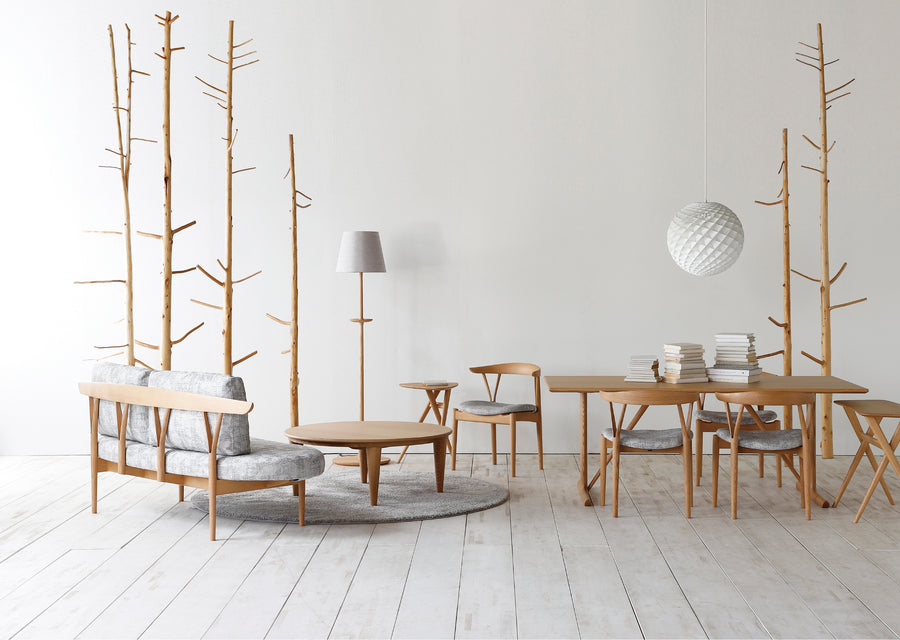 SCOP Round Coffee Table Φ1000 | Oak Wood