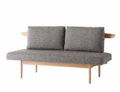 SCOP Choco Rectangular Two Seater Sofa | Oak Wood