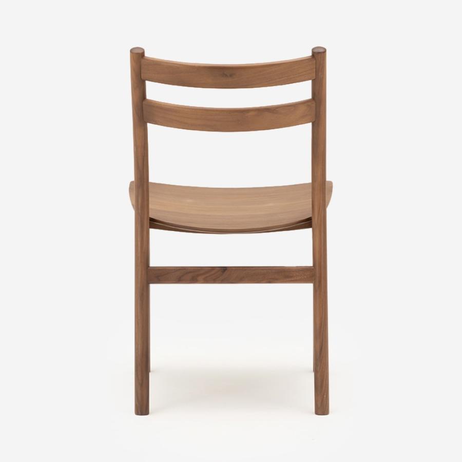 SOUP Collection | Alpha Walnut Dining Armless Chair with Wooden Seat