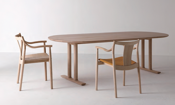 Chorus Oval Dining Table W2200 | Walnut Wood