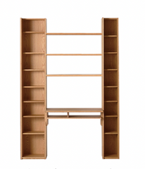ac-cent SMART Tower Shelf Desk | Oak Wood
