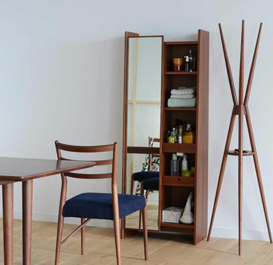 SMART Dresser Mirror | Walnut Wood