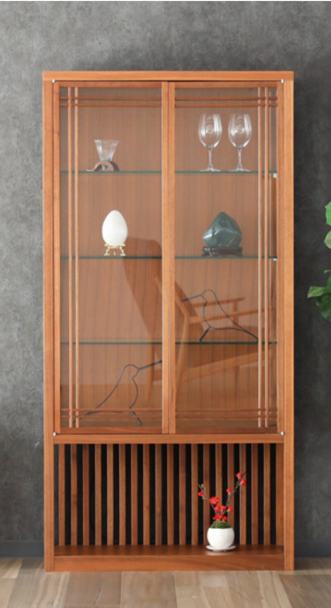 SALLA Curio Cupboard | Walnut Wood