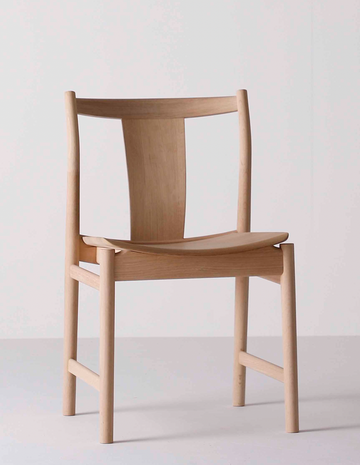 Chorus Wooden Seat Armless Dining Chair | Oak Natural