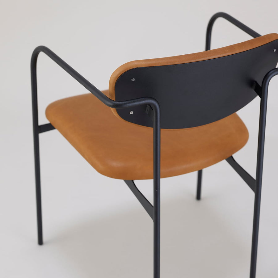 Crank Arm Chair | Camel Leather