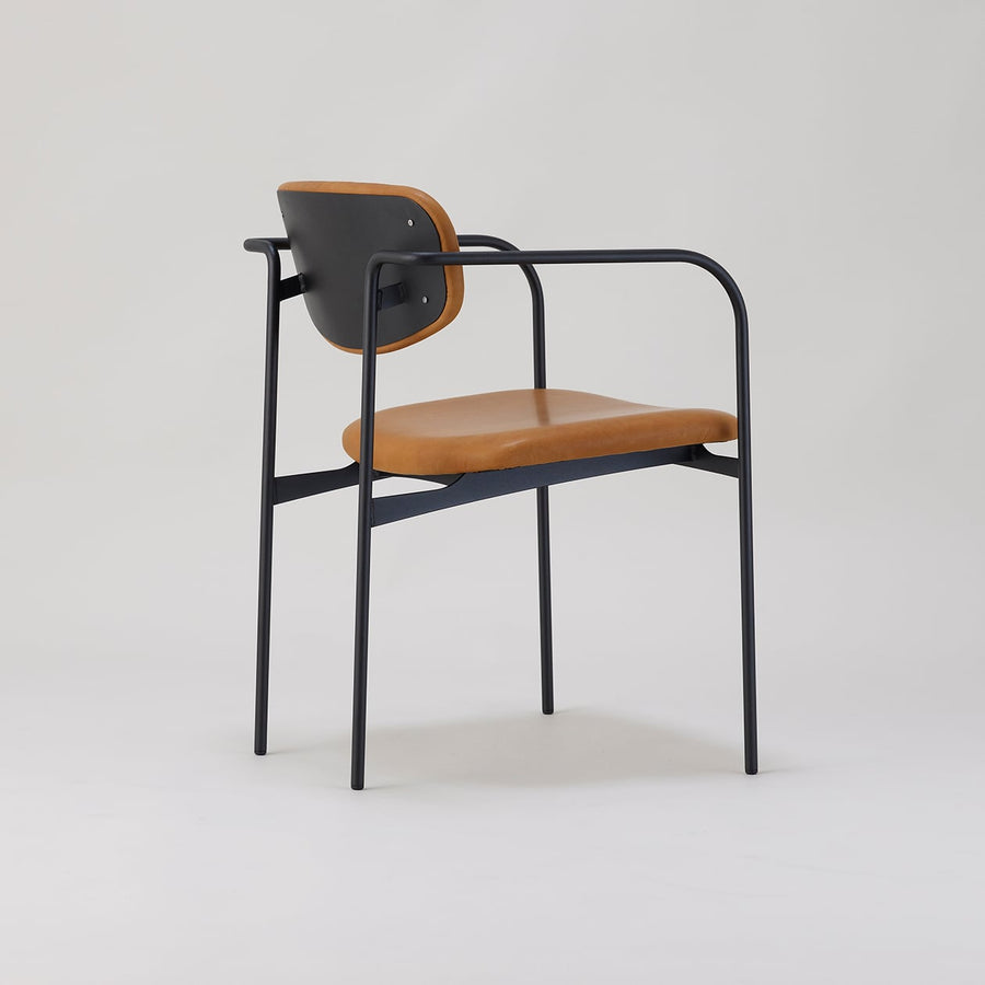 Crank Arm Chair | Camel Leather