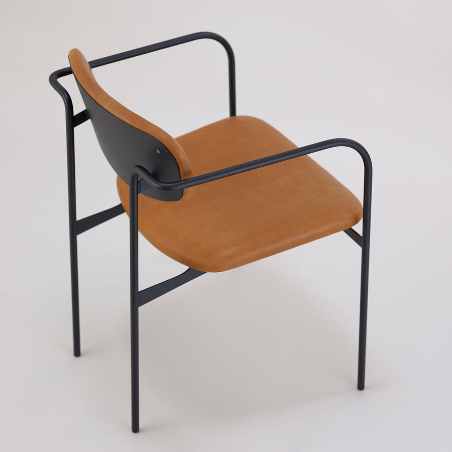 Crank Arm Chair | Camel Leather