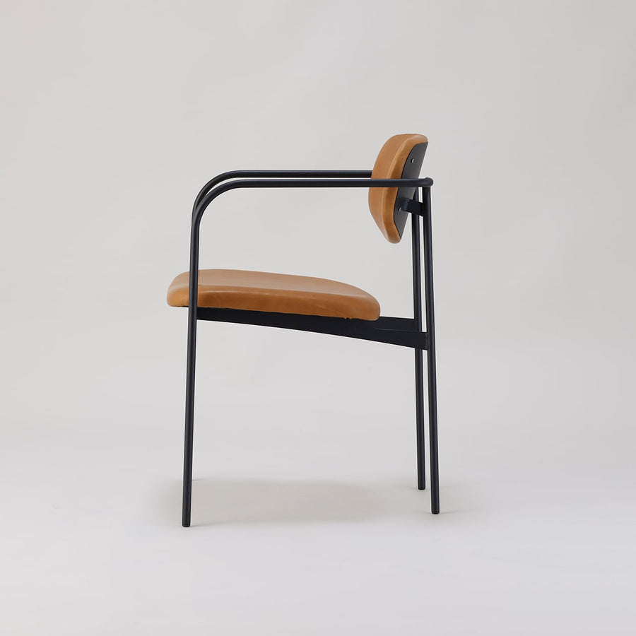 Crank Arm Chair | Camel Leather