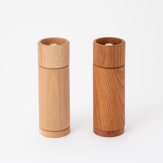 Salt and Pepper Mill with saucer