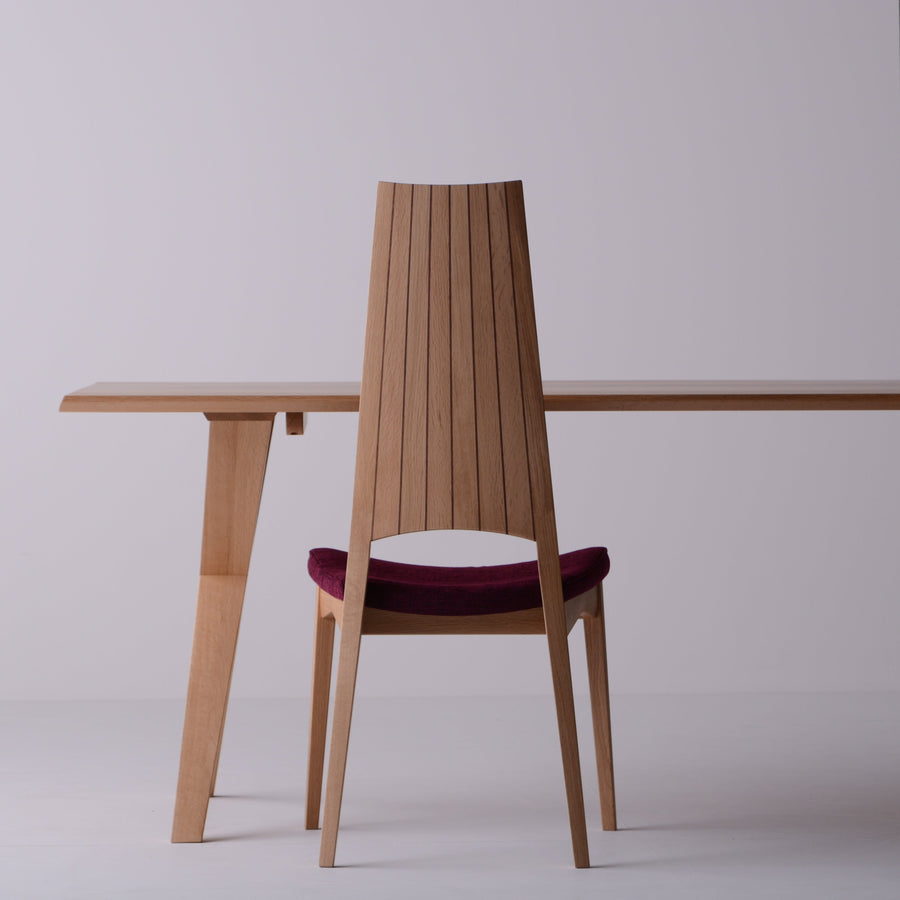 White Wood Dining Table 2-Legs