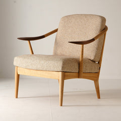 White Wood Sofa | Single Seater