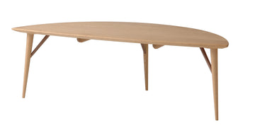 White Wood Leaf Coffee Table