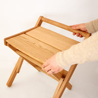 Wooden fold up 2025 stool
