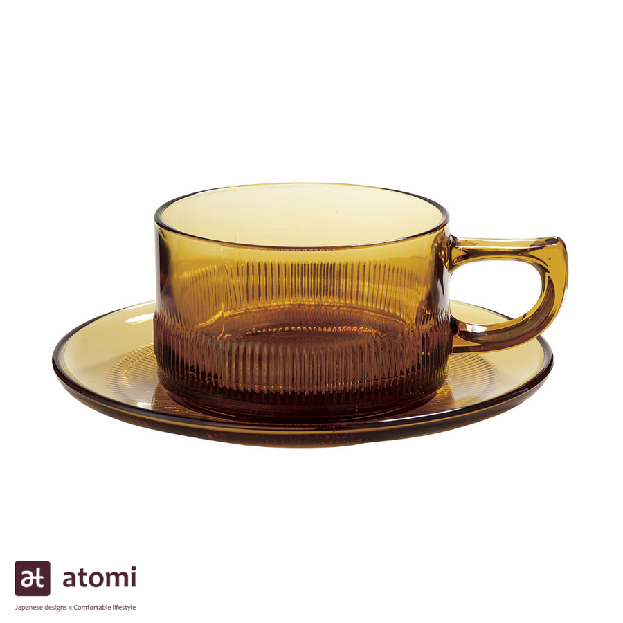 Heat Resistant Coffee Cup and Saucer - atomi shop