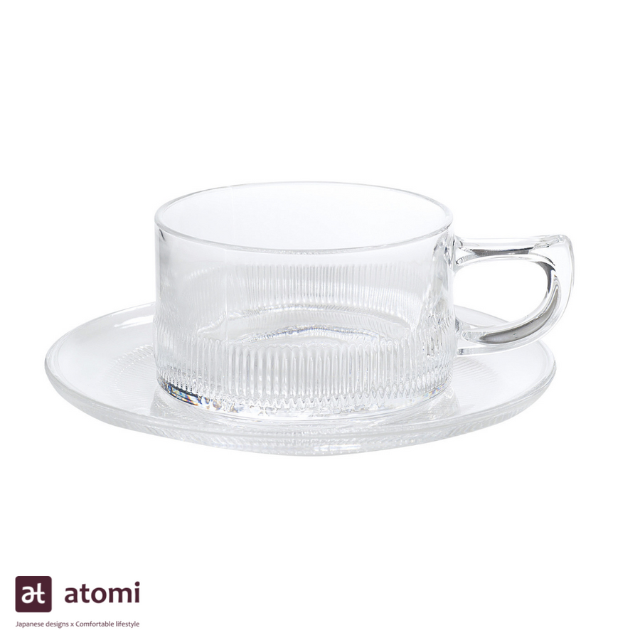 Heat Resistant Coffee Cup and Saucer - atomi shop