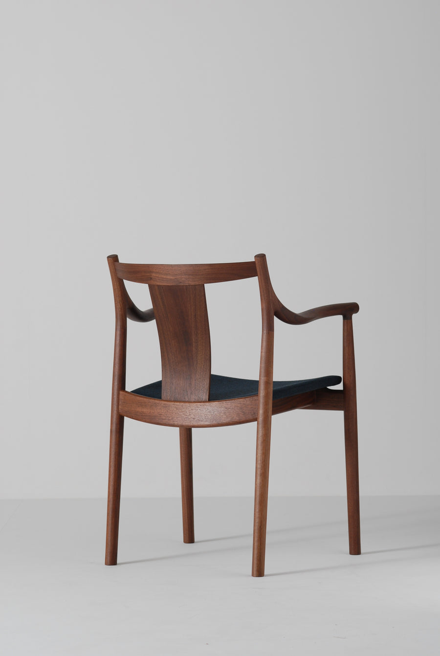 Chorus Fabric Cushioned Seat Dining Chair | Walnut Wood
