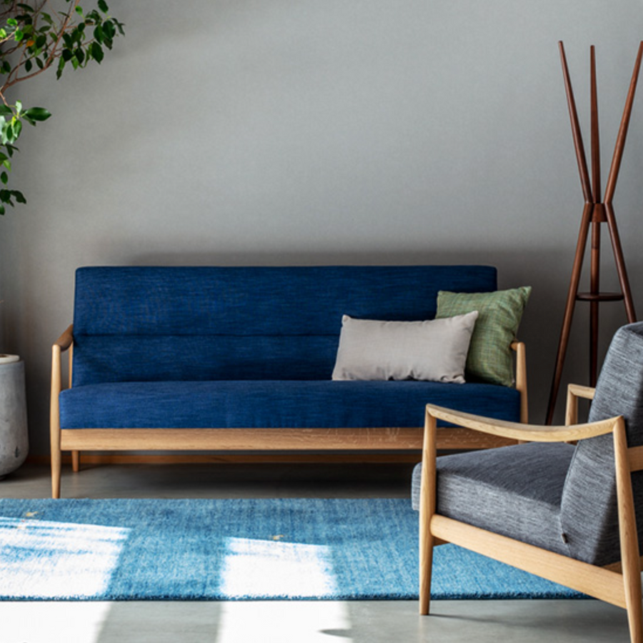 FORMS | Three Seater Pi Sofa with upholstery