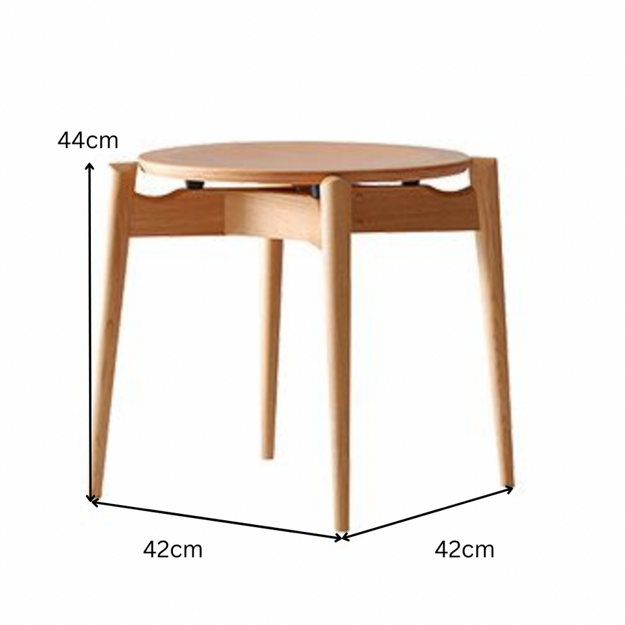 Forms Wooden Seat Stackable Stool | Oak Wood