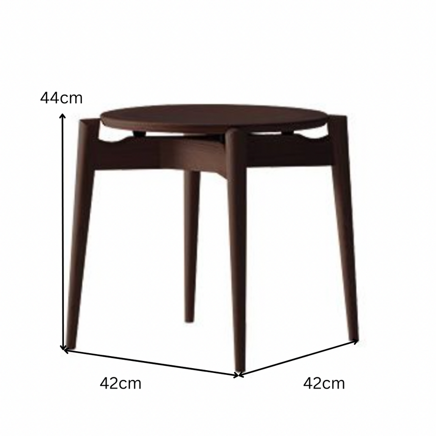 Forms Wooden Seat Stackable Stool | Walnut Wood