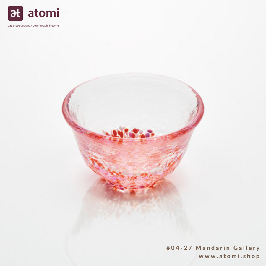 Sake Glass with Dotted Base- 4 Seasons - atomi shop
