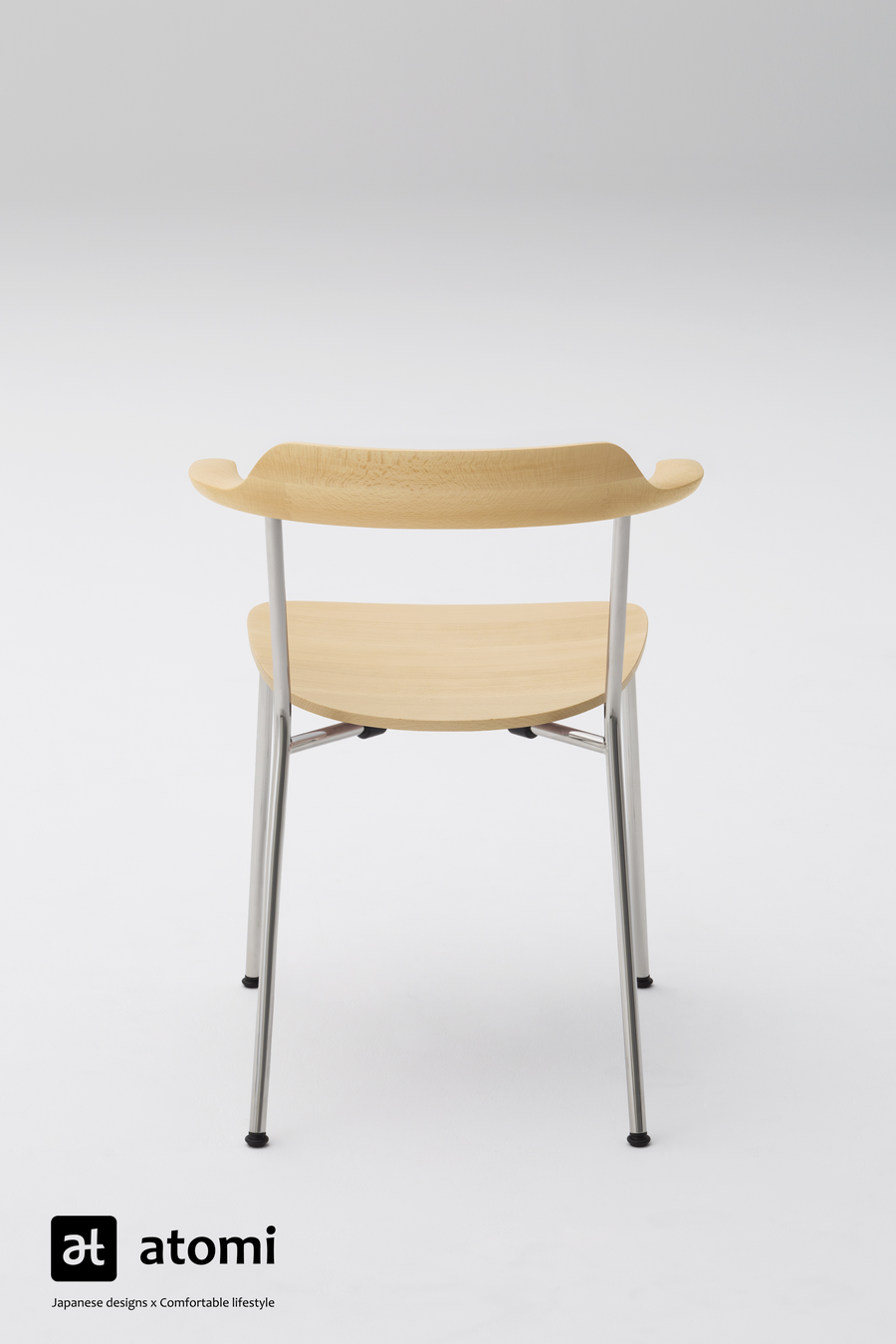 Hiroshima Stackable Arm Chair - Beech - atomi shop