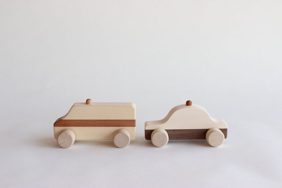 Wooden Rolling Toy | Police Car