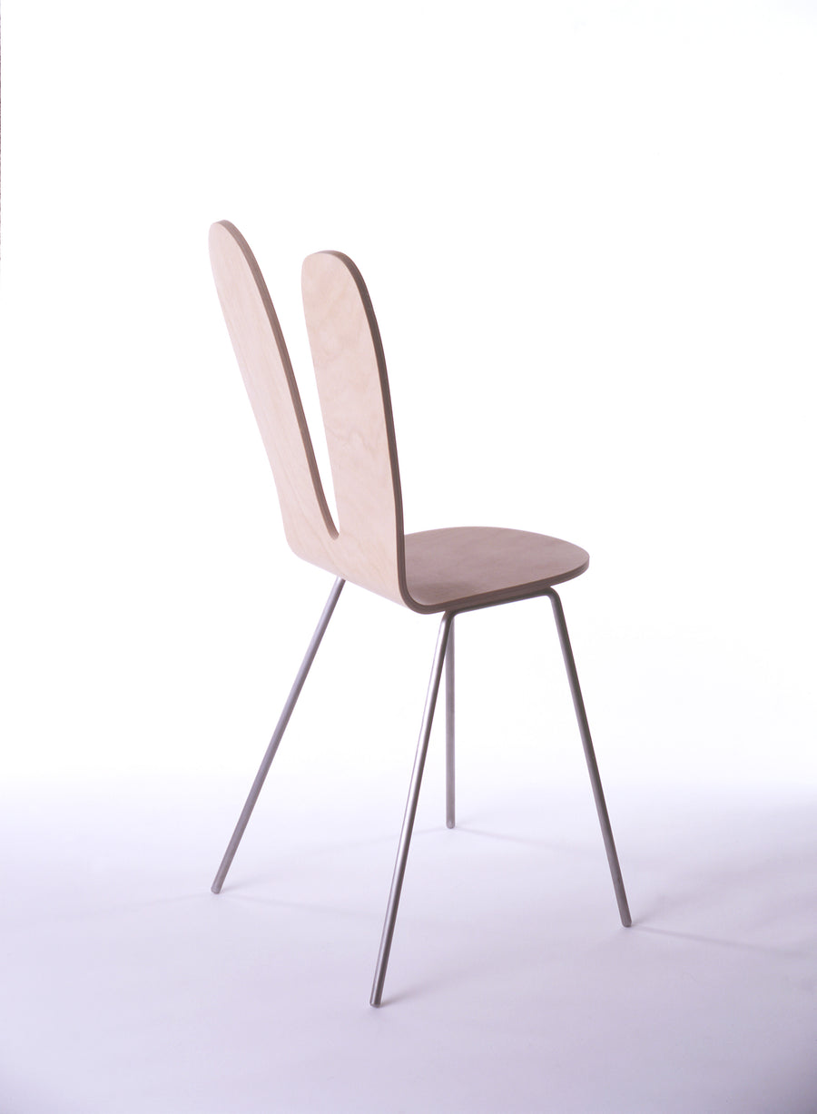 SANAA Armless Chair - natural / black - atomi shop