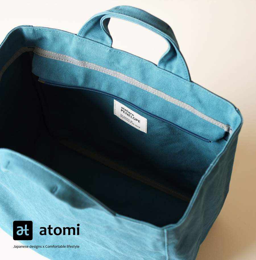 Top Handle Canvas Tote Bag - atomi shop