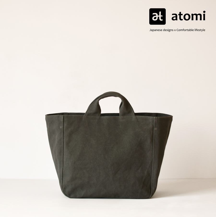 Top Handle Canvas Tote Bag - atomi shop