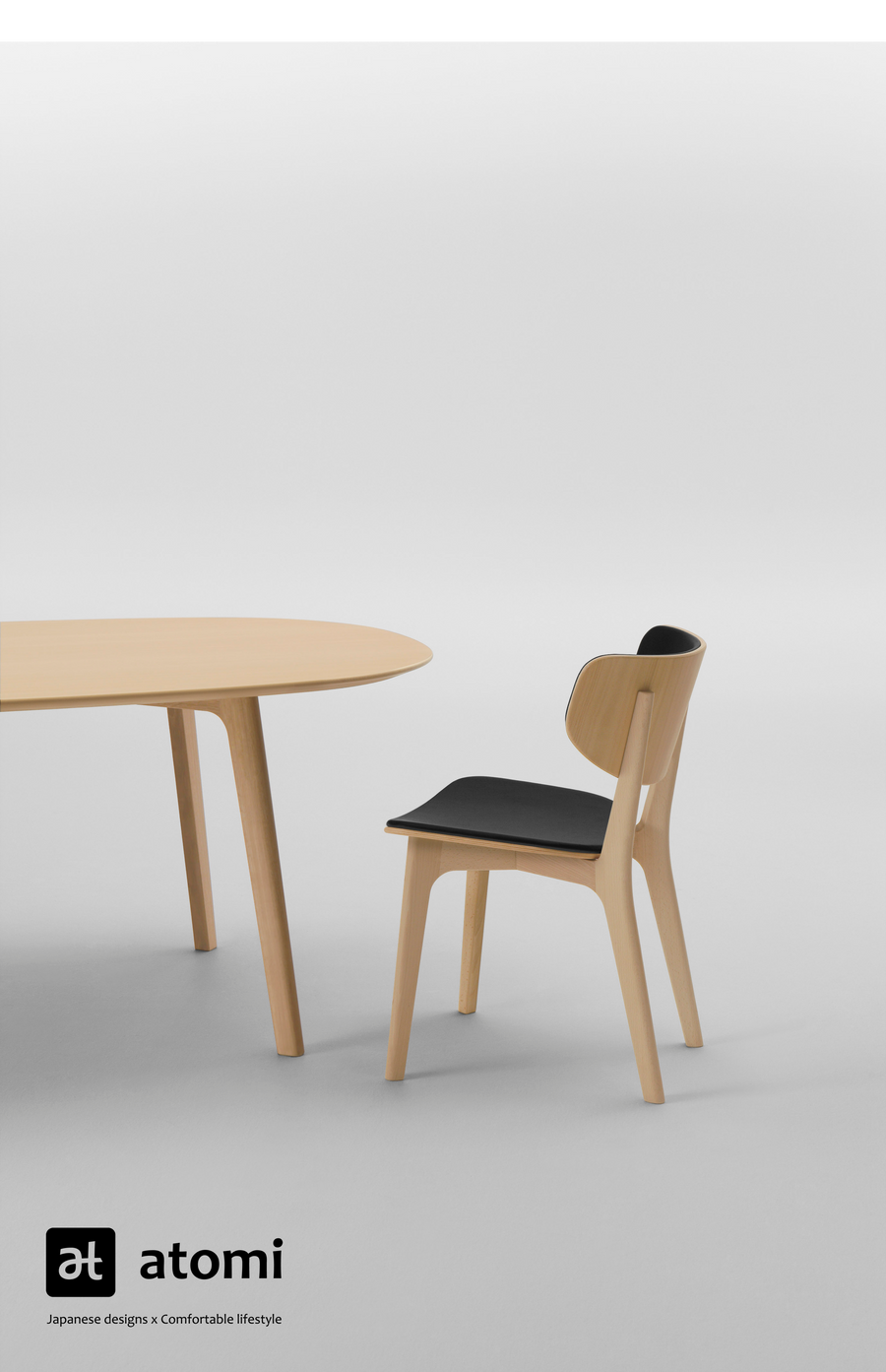 Roundish Dining Table - atomi shop