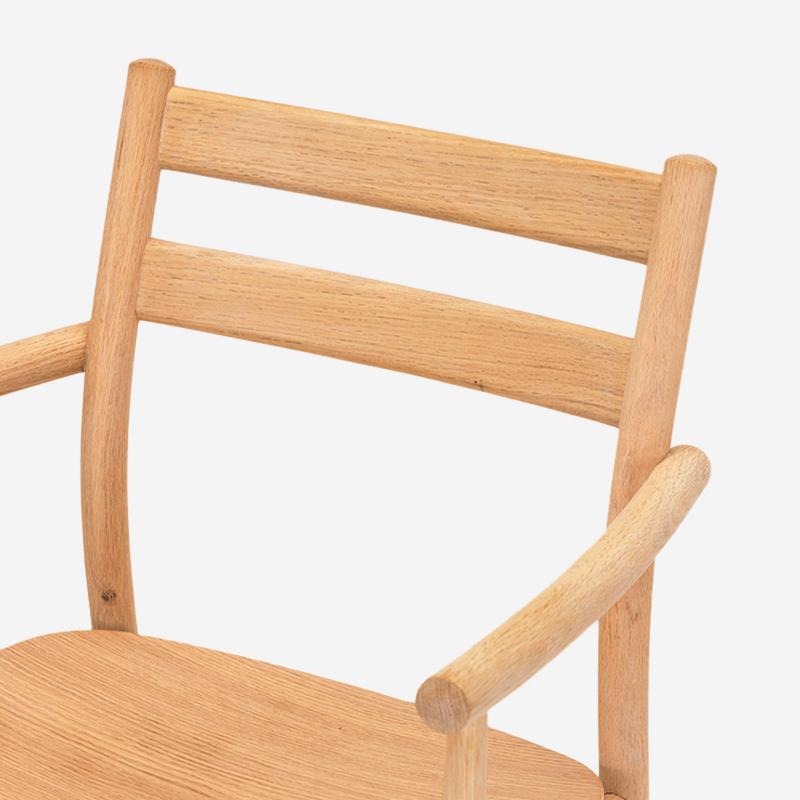 SOUP Collection | Alpha Oak Dining Armchair with Wooden Seat